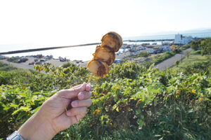 ホタテの串焼き