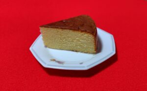 ８分の１に切ったバターケーキ